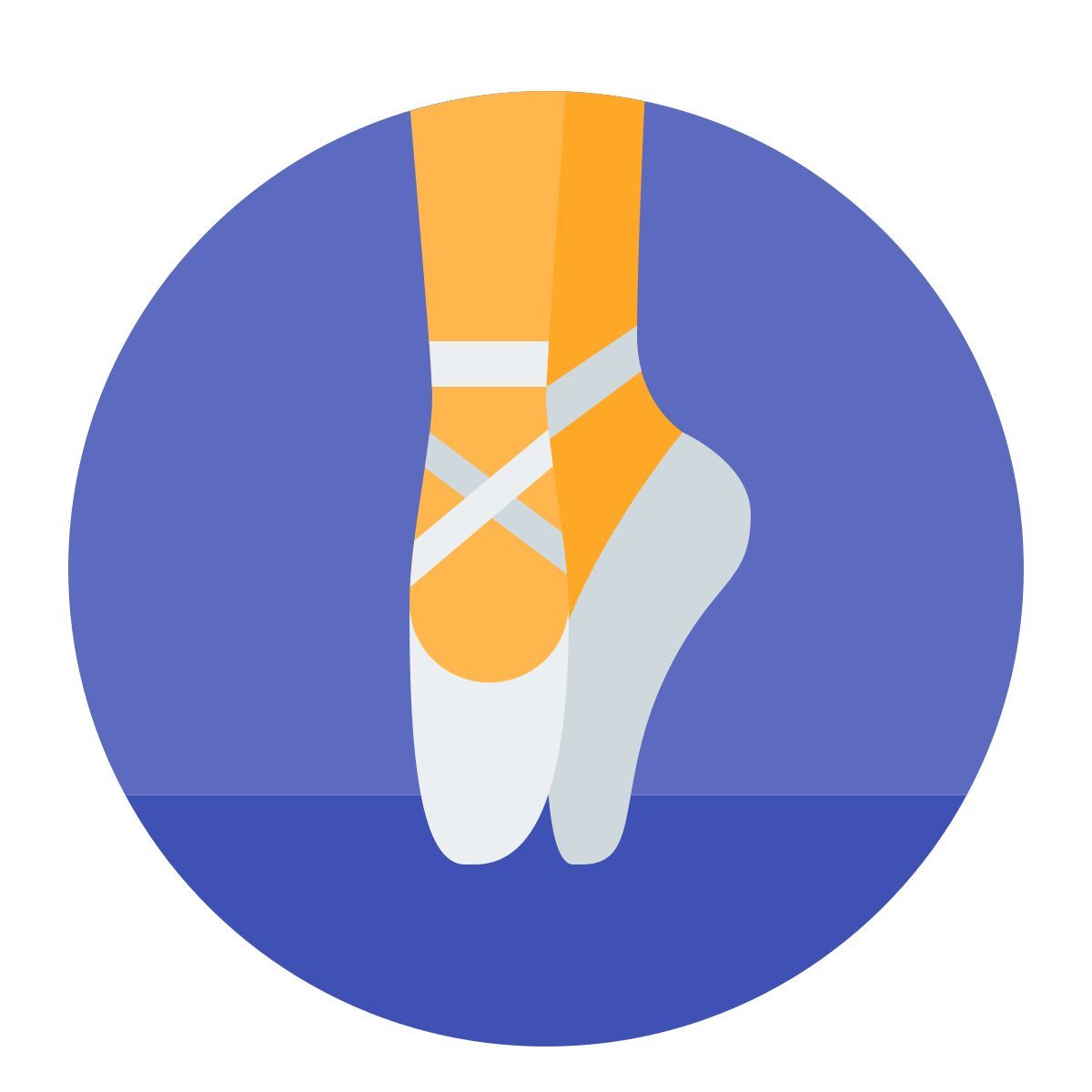 color style ballerine icon