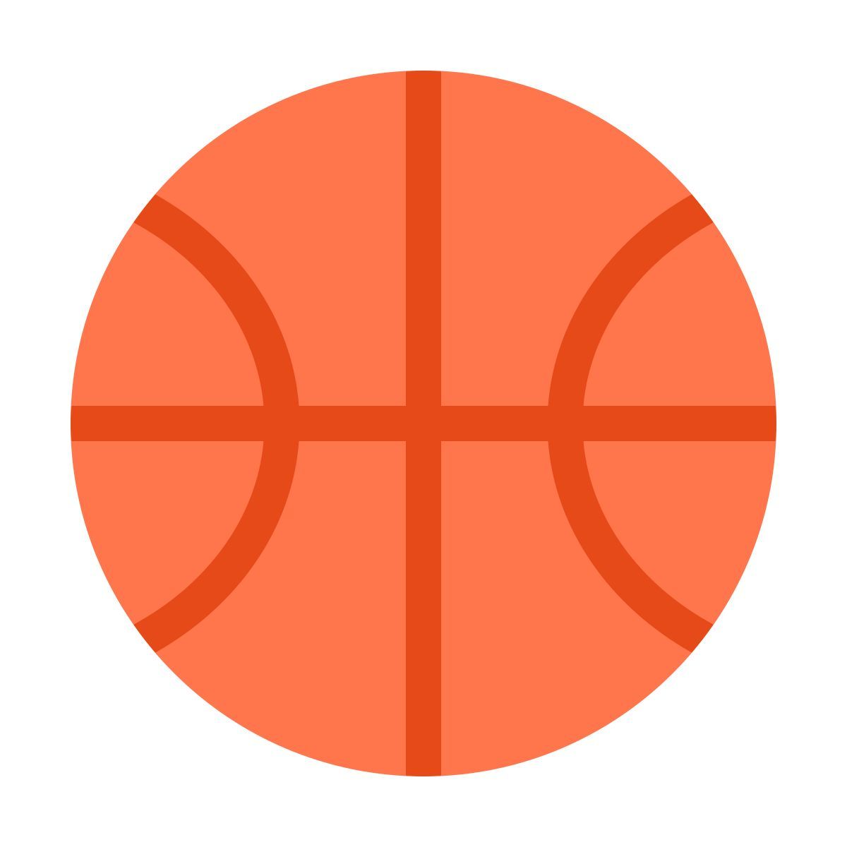 color style basketball icon