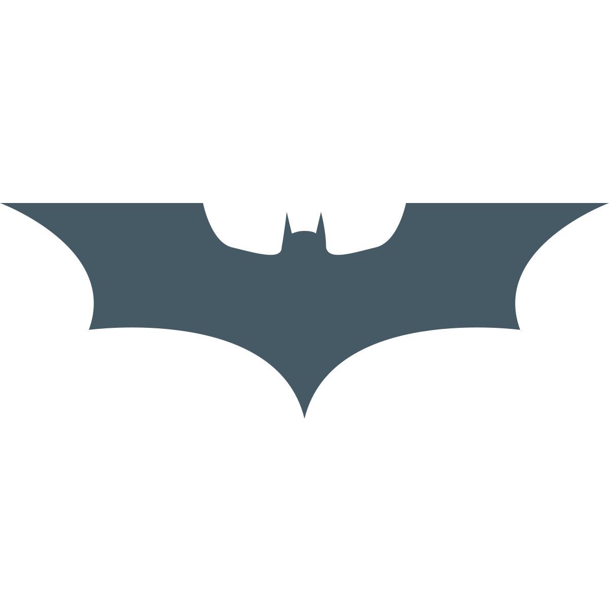 color style batman logo icon
