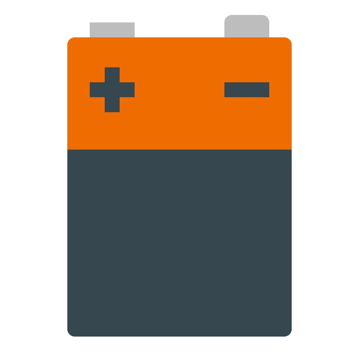 color style battery crown icon