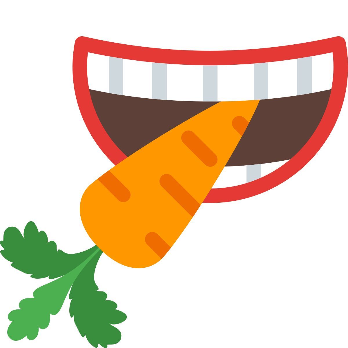 color style 咬胡萝卜 icon