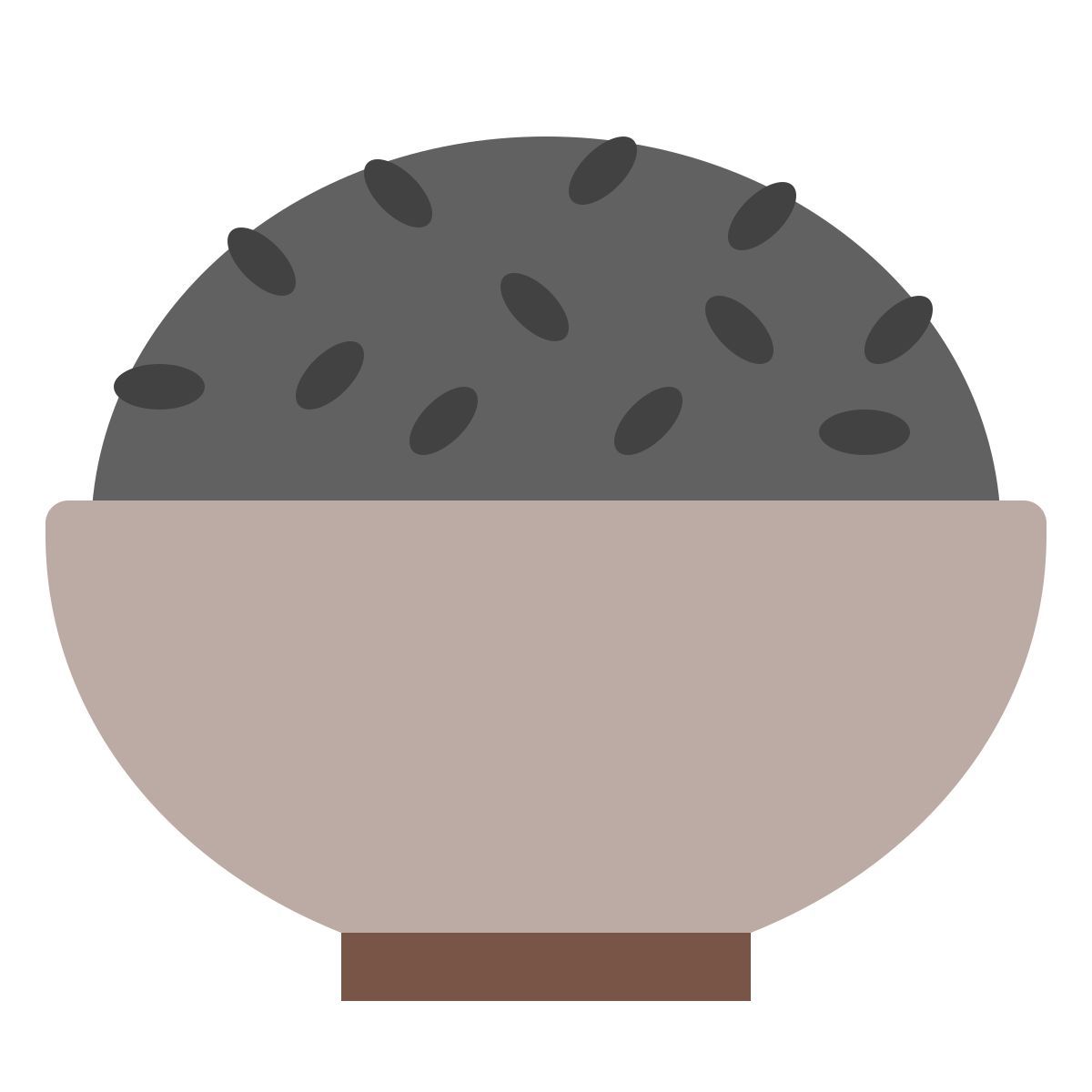 color style sementes de gergelim preto icon