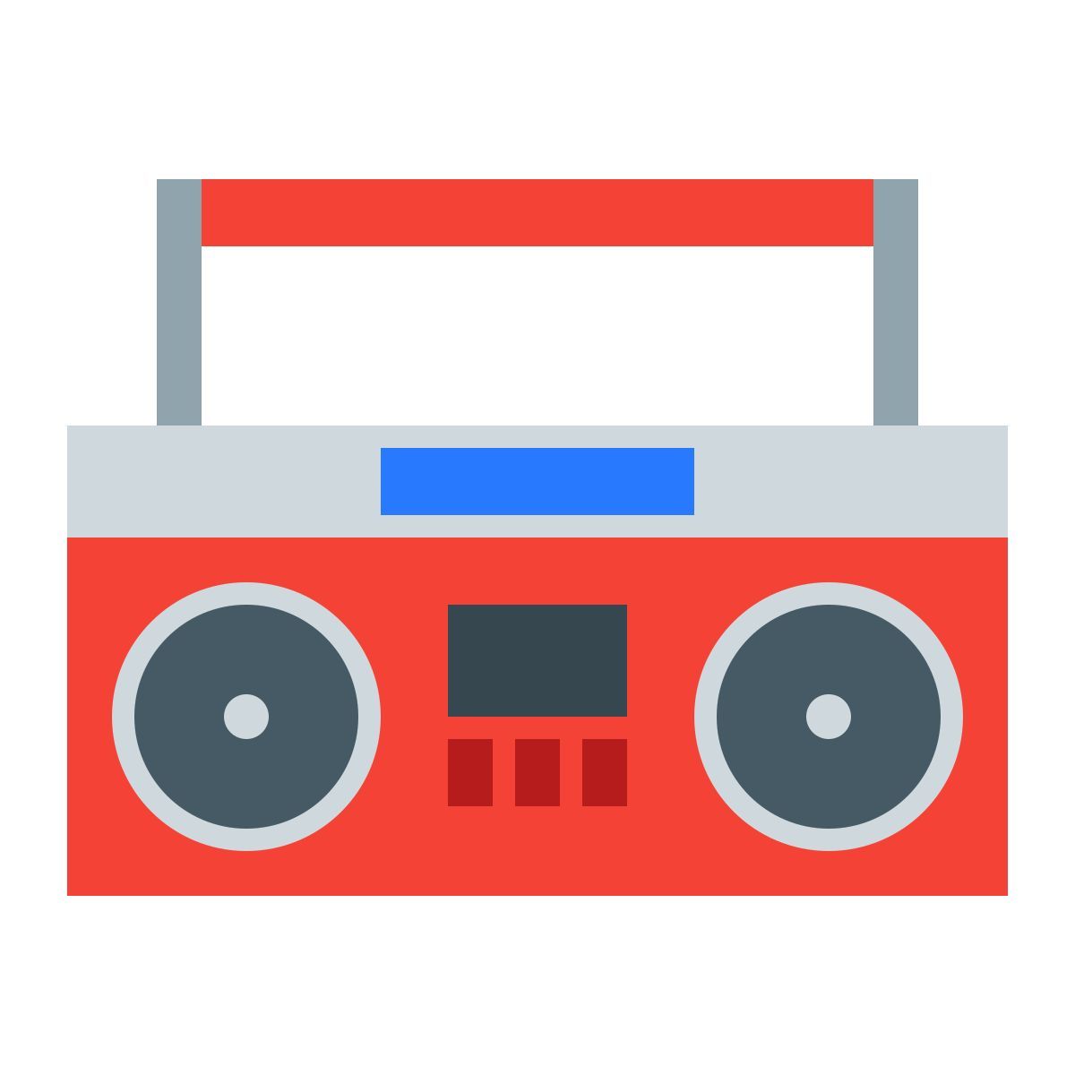 color style boombox icon