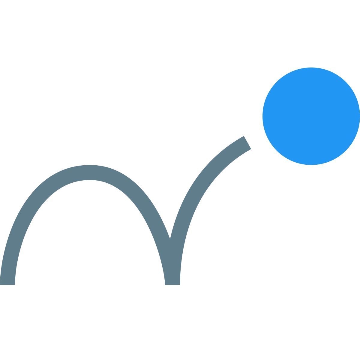 color style bouncing ball icon