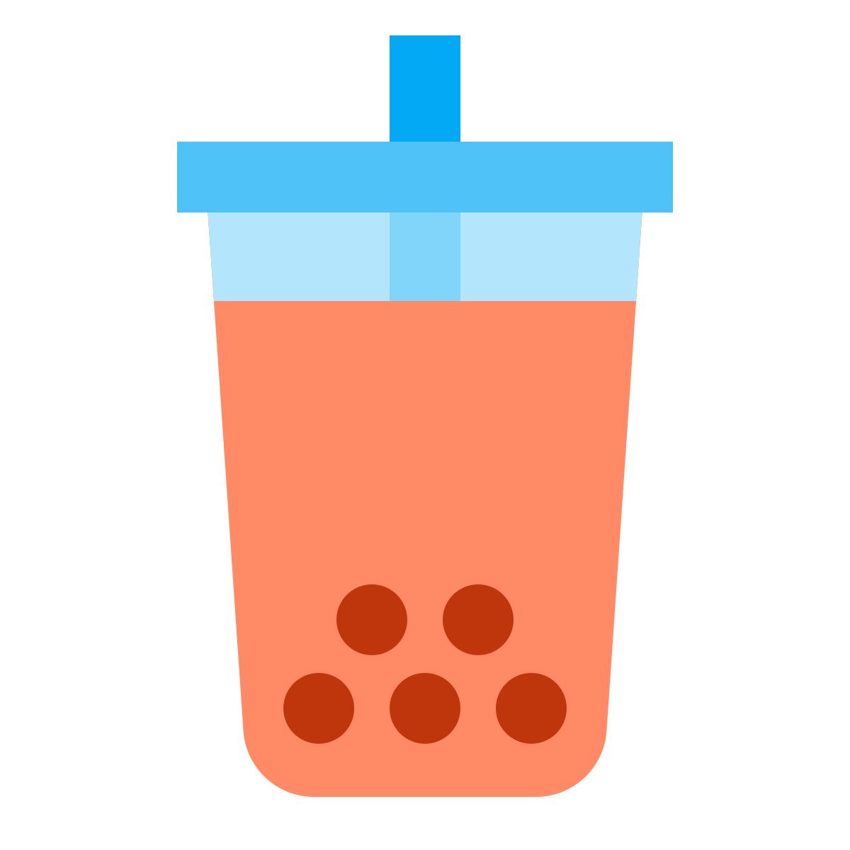 color style bubble tea icon
