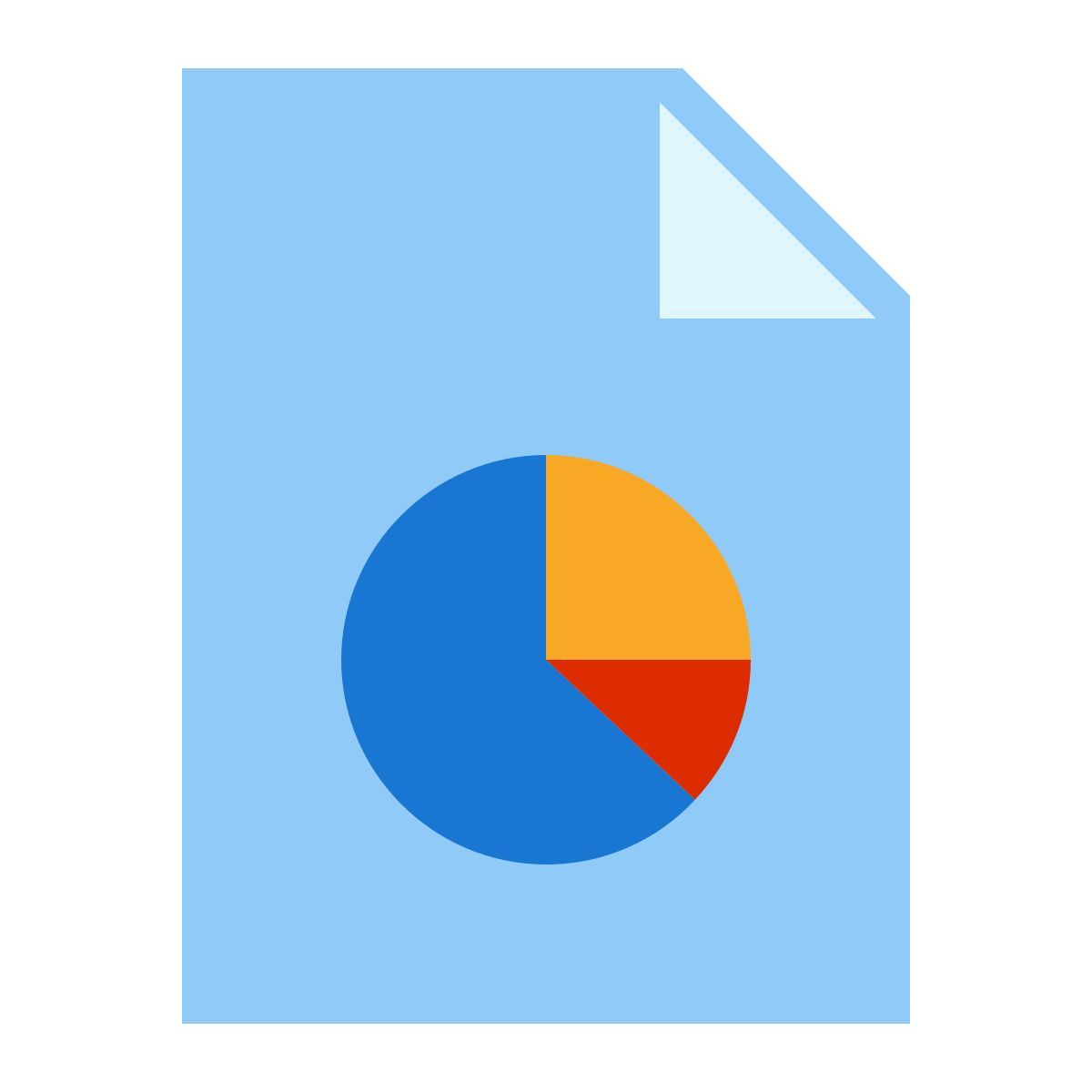 color style business report icon
