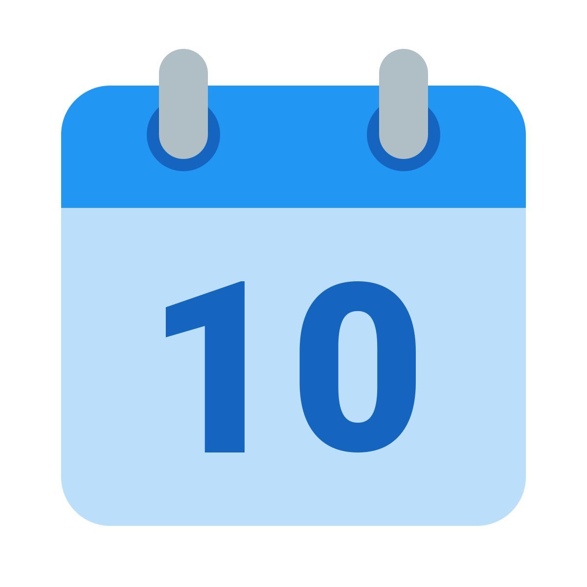 color style calendar 10 icon
