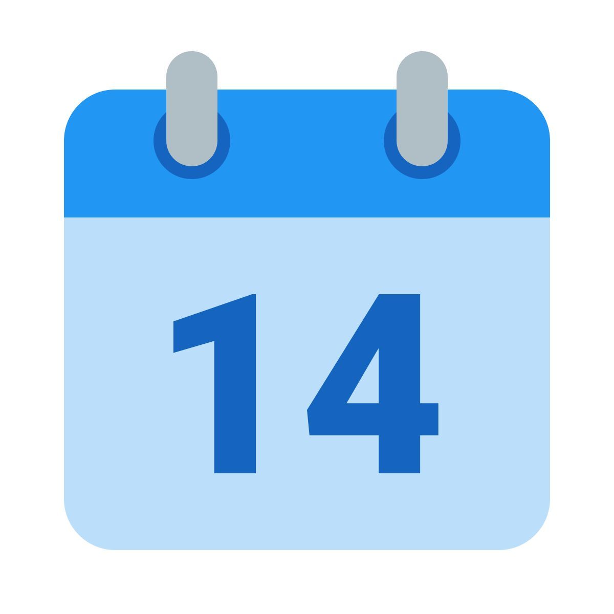 color style calendar 14 icon