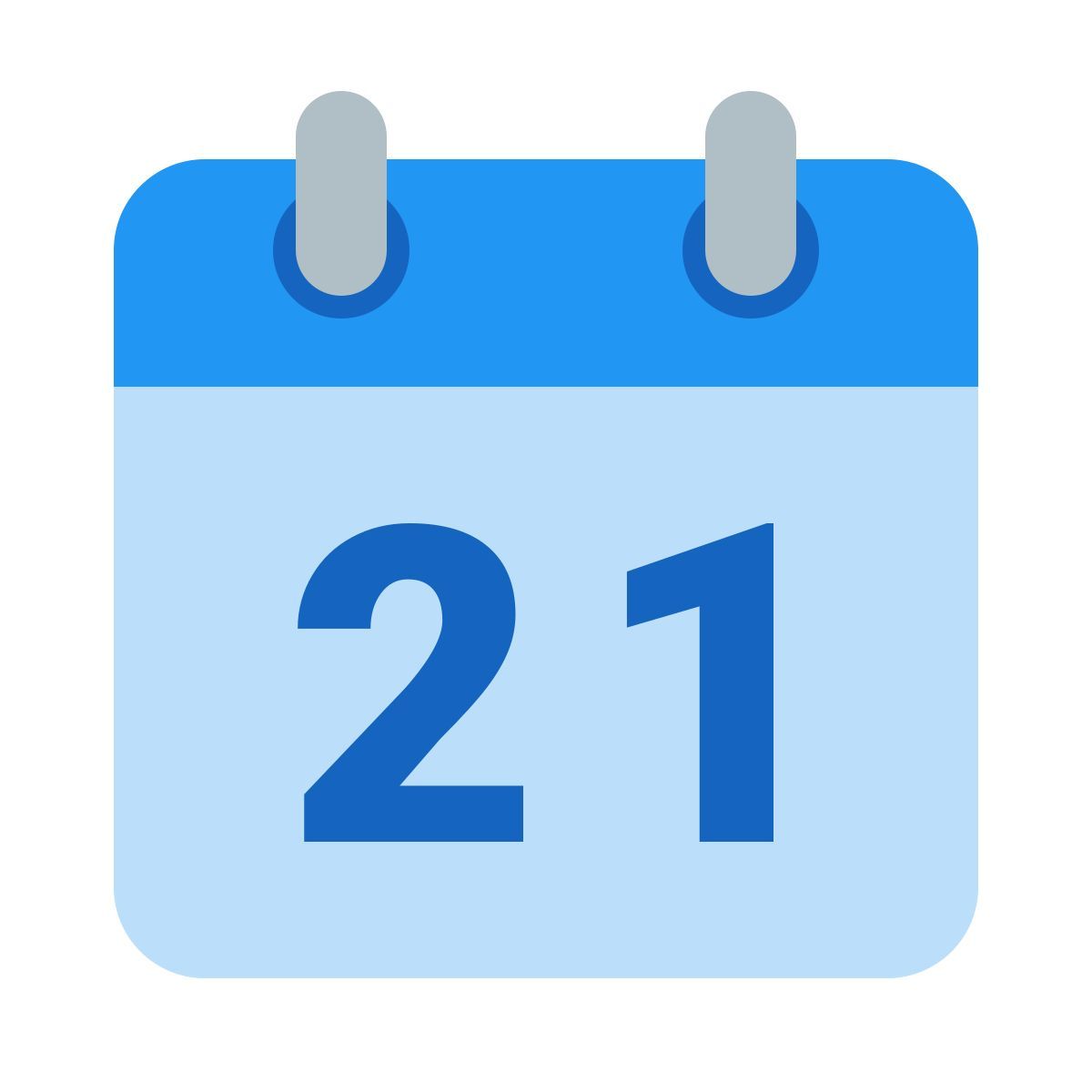 color style calendar 21 icon