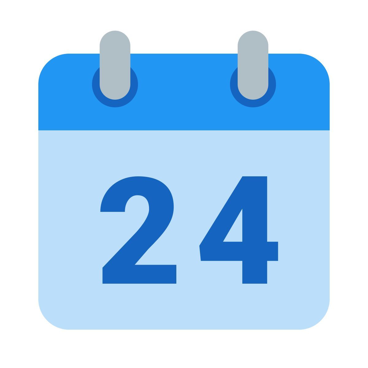 color style calendar 24 icon