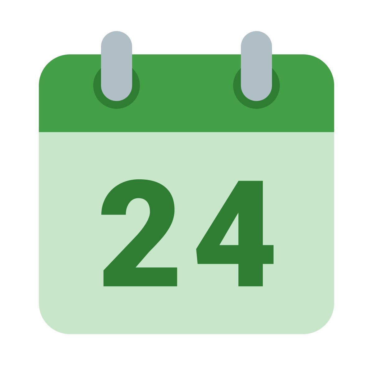 color style calendar week24 icon