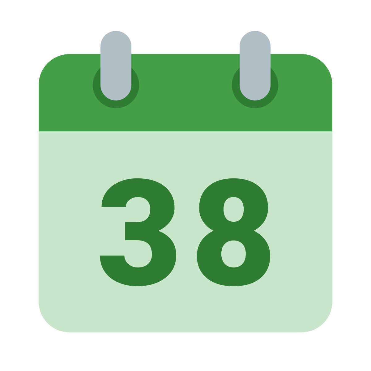 color style calendar week38 icon
