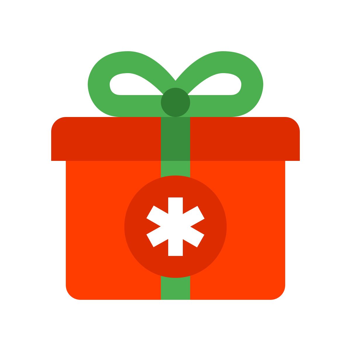 color style christmas gift icon