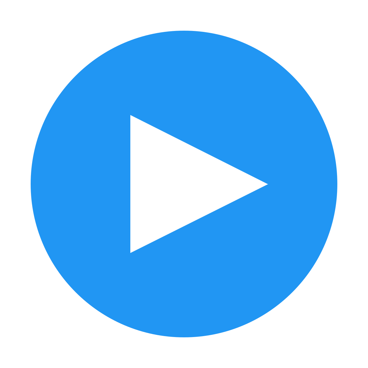 color style circled play  v3 icon