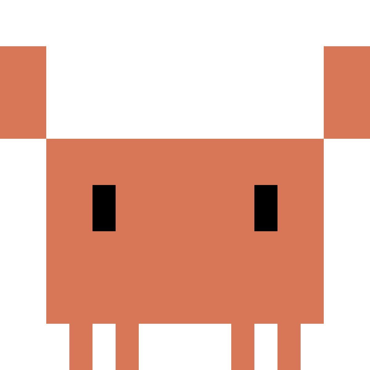 color style clawd hands up icon