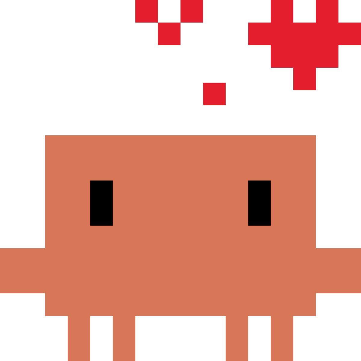 color style clawd in love icon