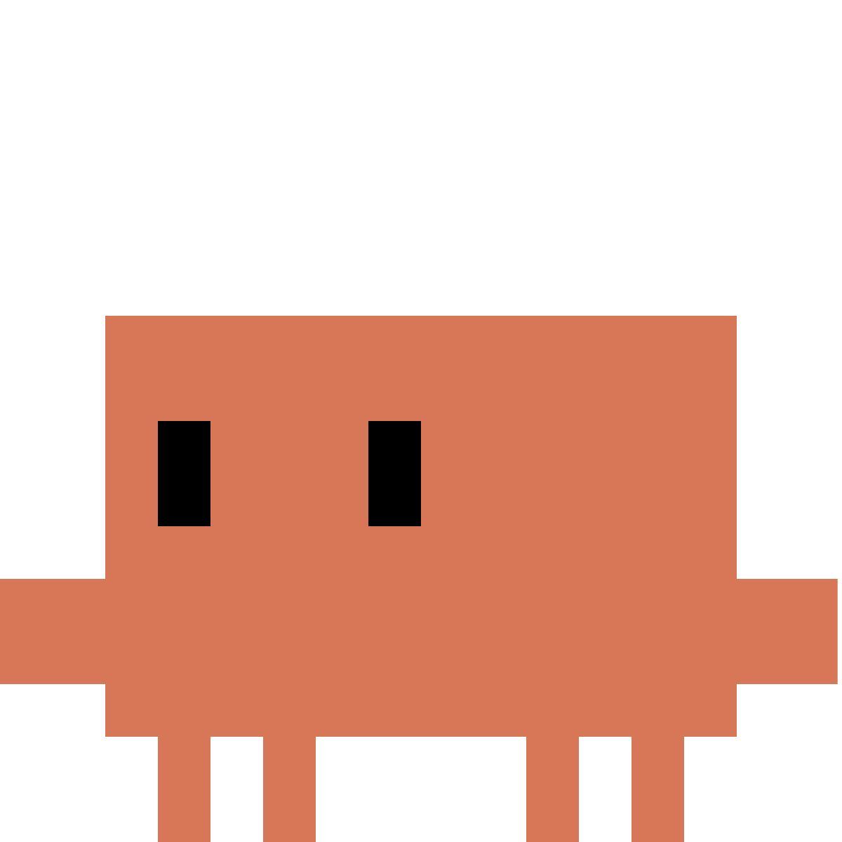 color style clawd looking left icon