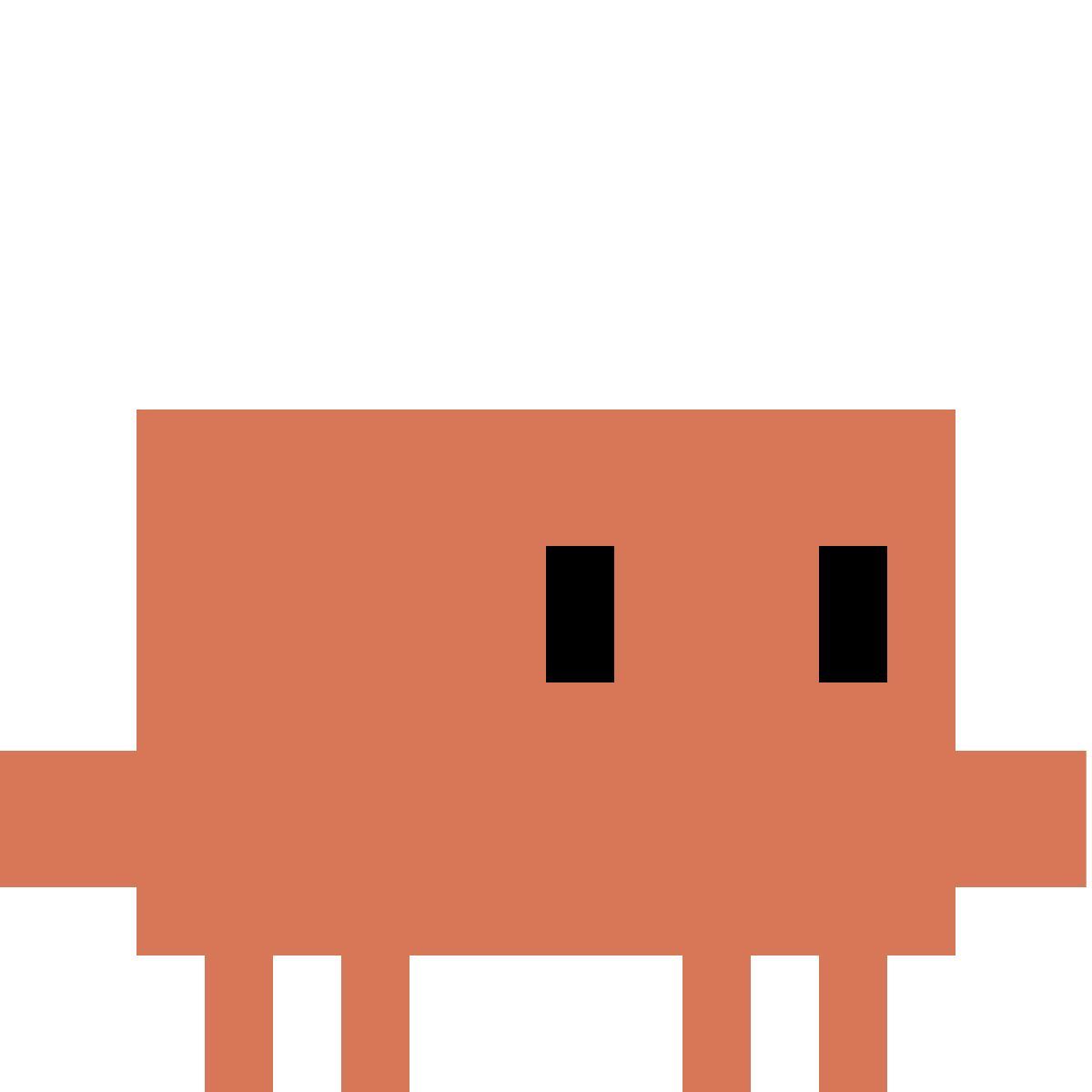 color style clawd looking righ icon