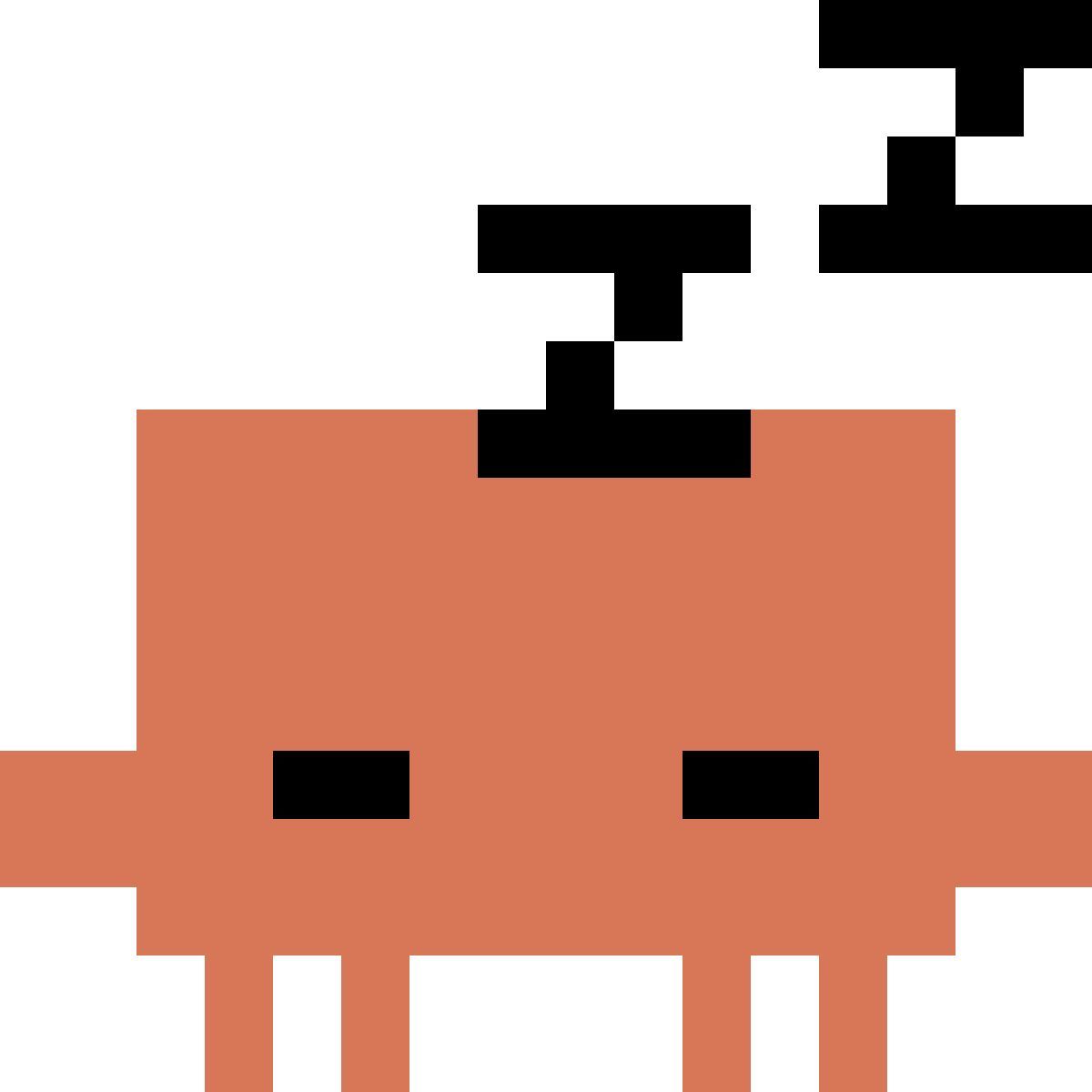 color style clawd sleeping icon