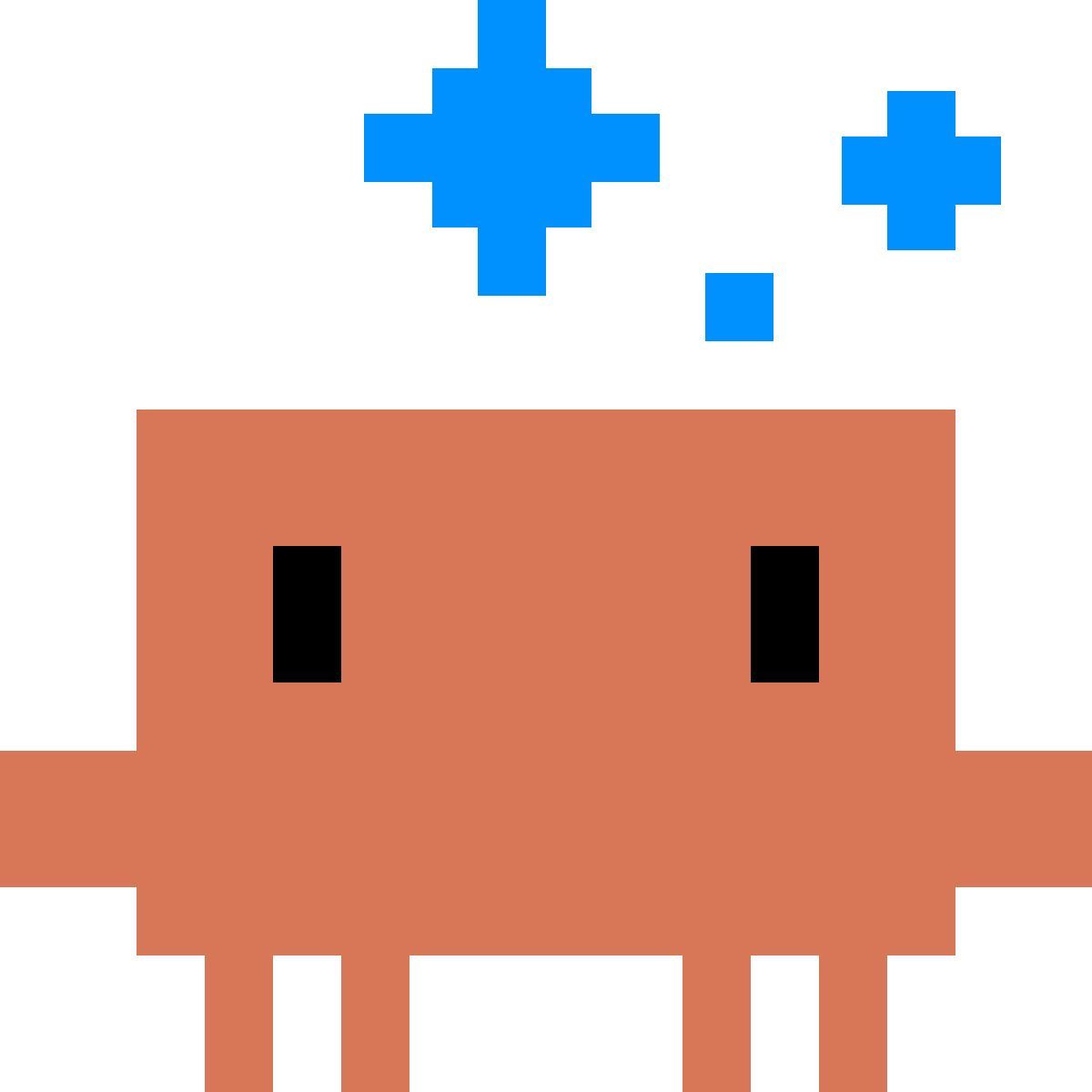 color style clawd sparkles icon