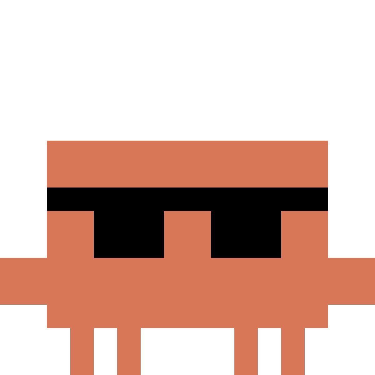 color style clawd sunglasses icon