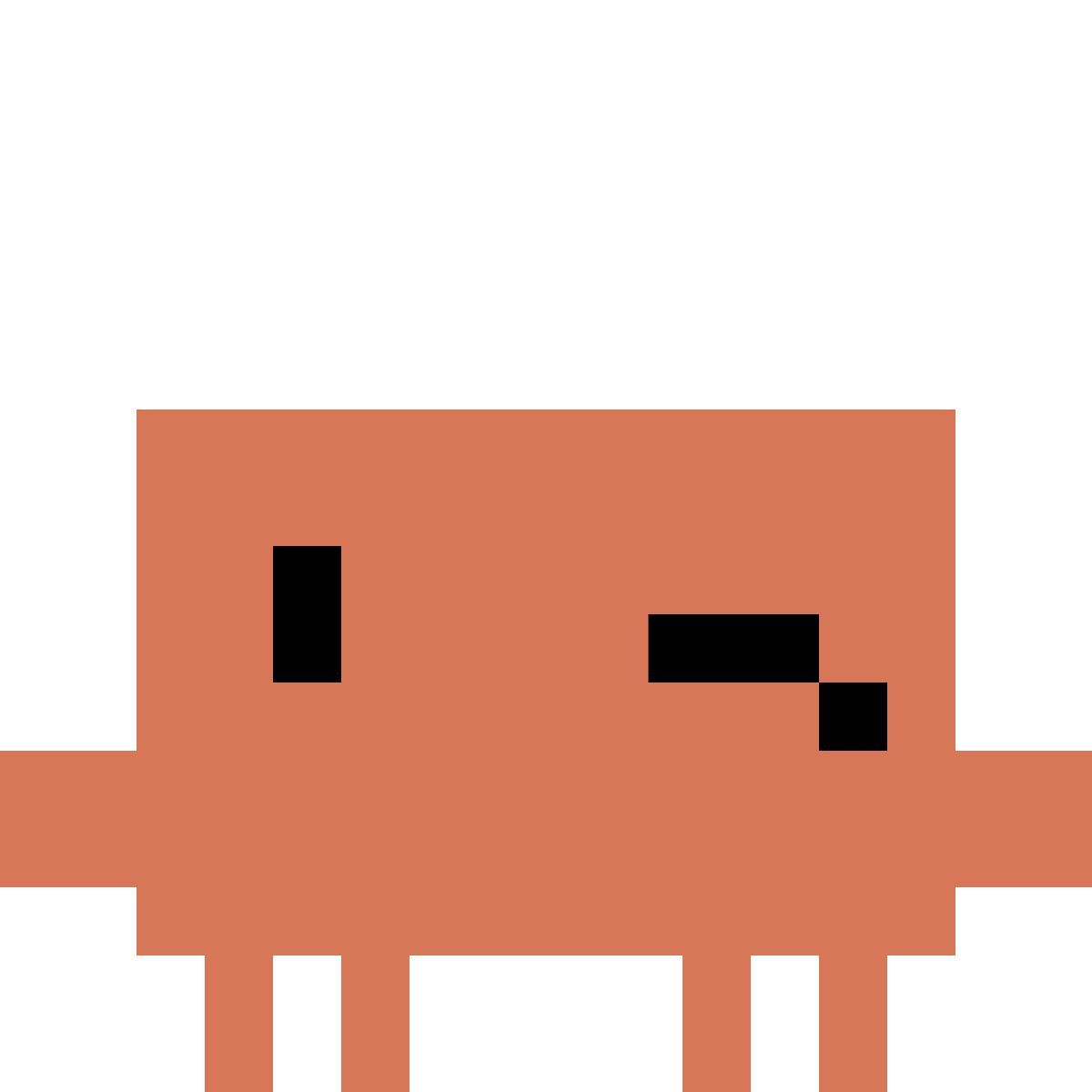 color style clawd winking icon
