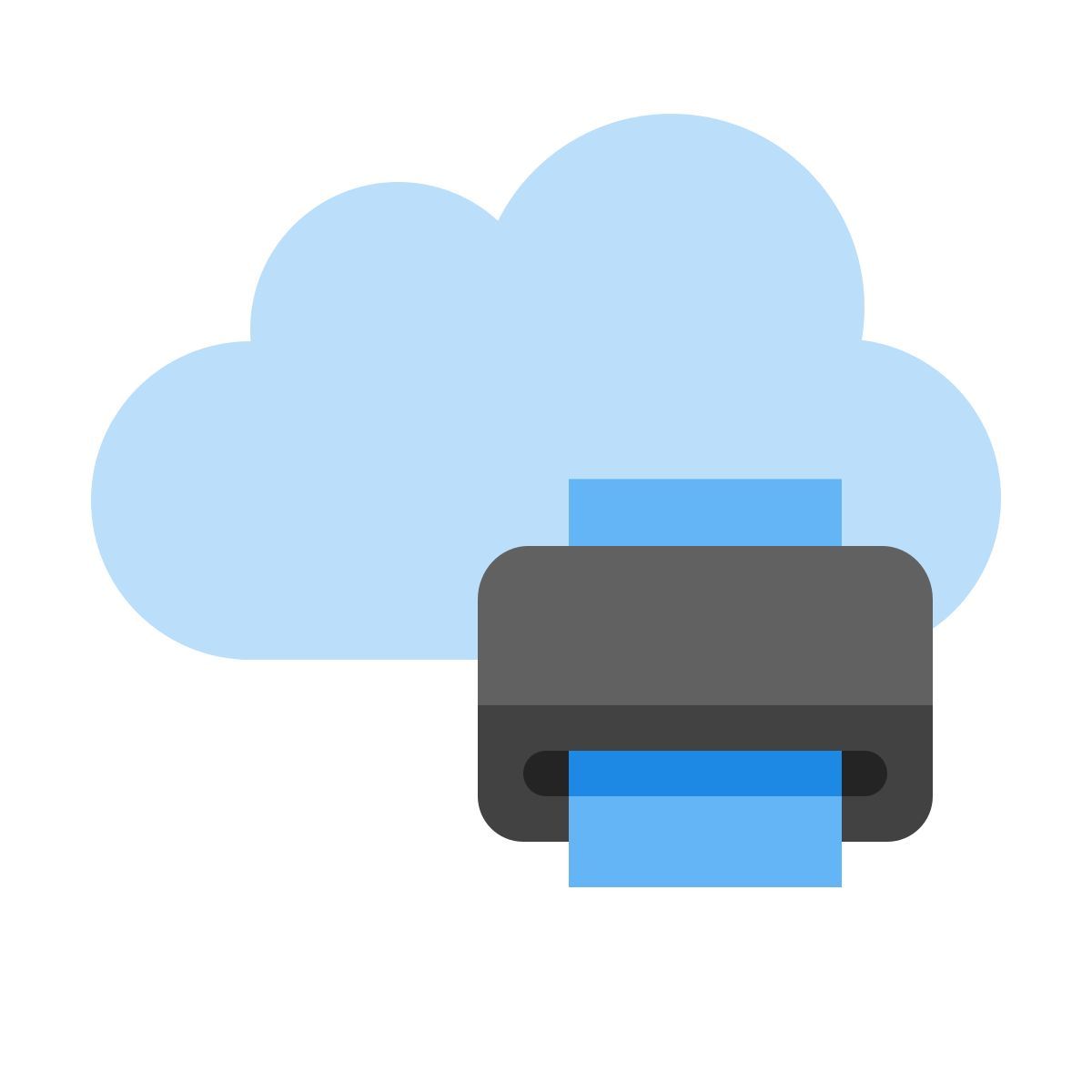 color style cloud print icon