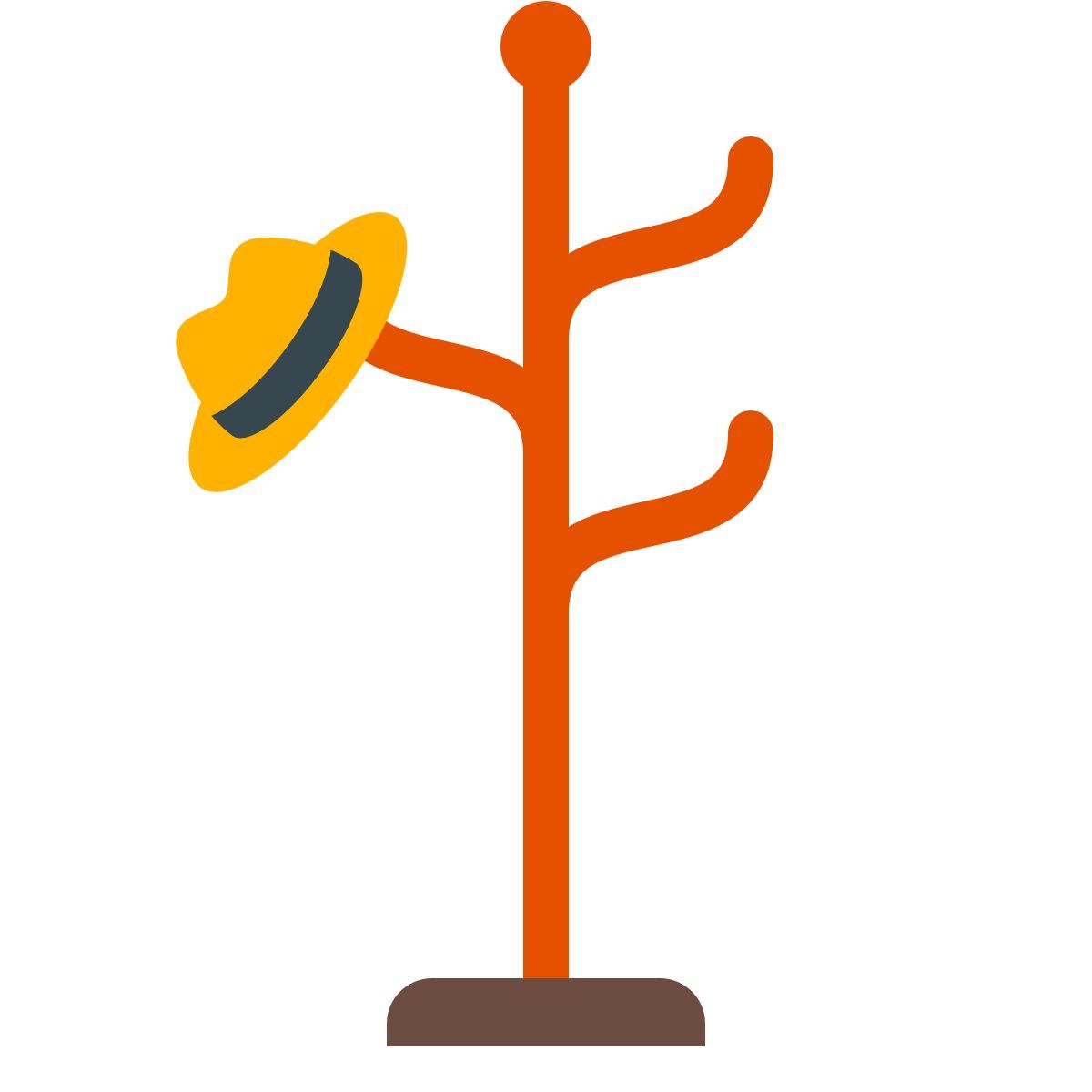color style coat rack icon