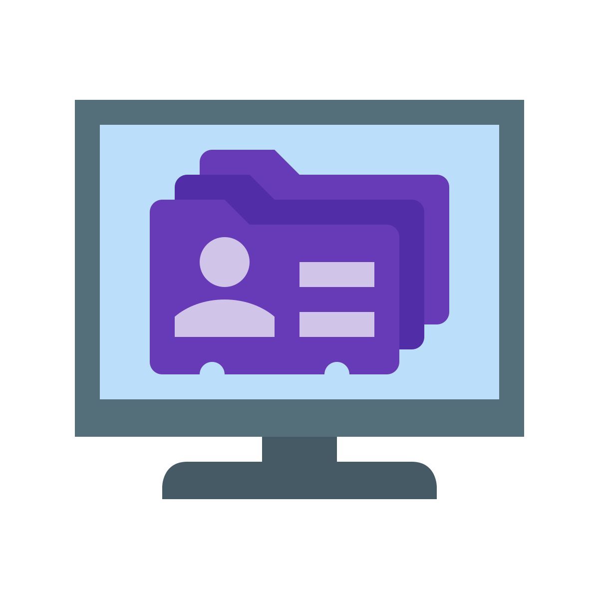 color style contact management system icon