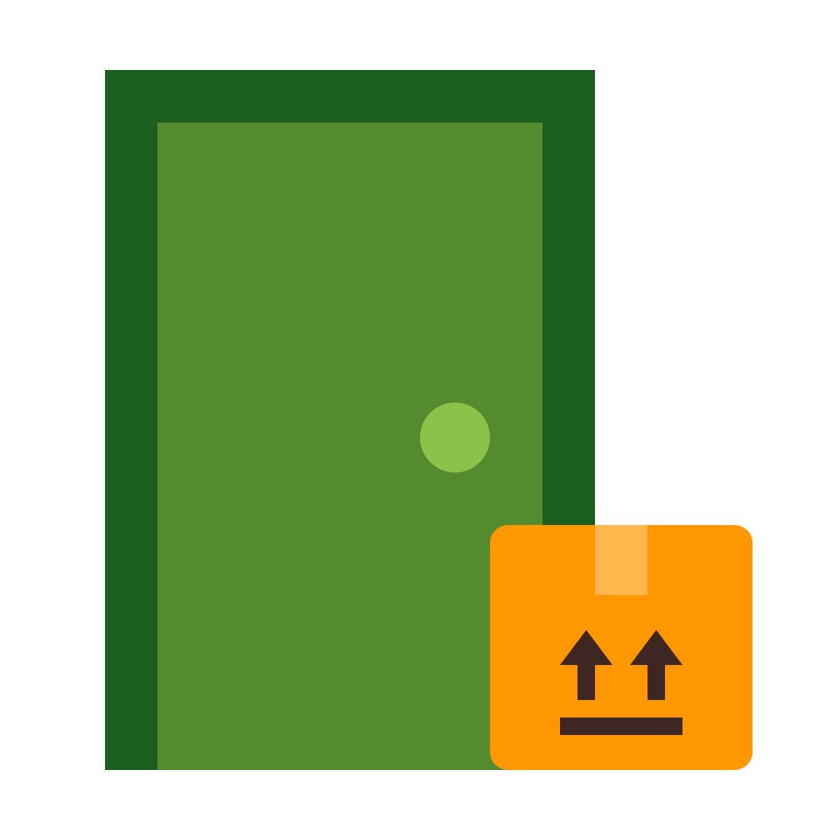 color style kontaktlose lieferung icon