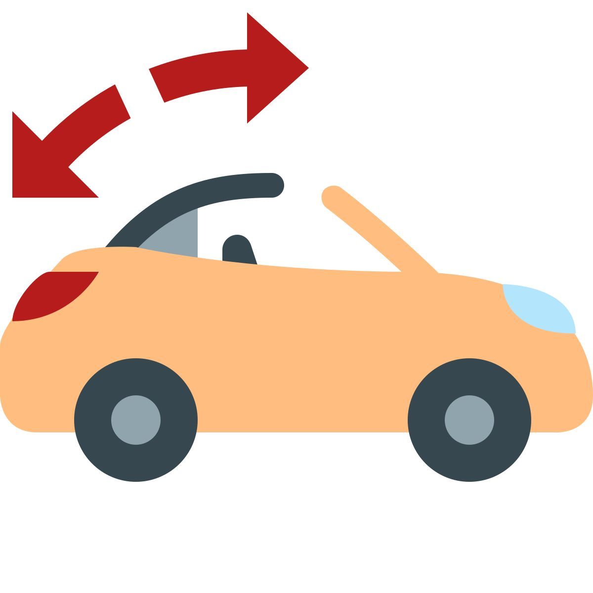 color style avertissement toit décapotable icon