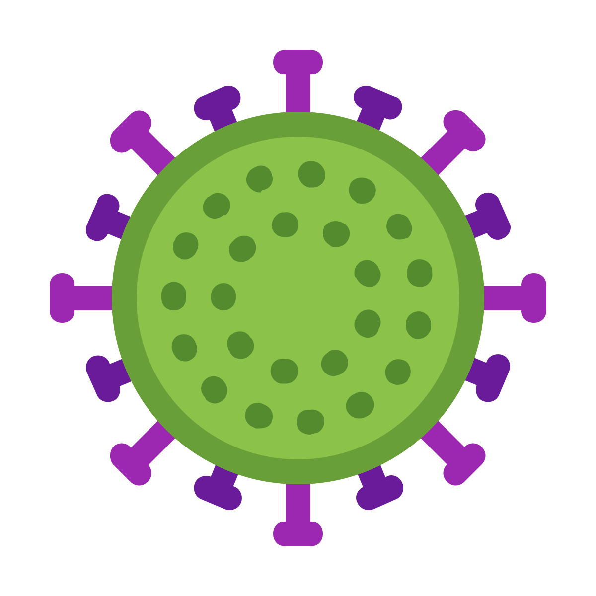 color style coronavirus  v2 icon