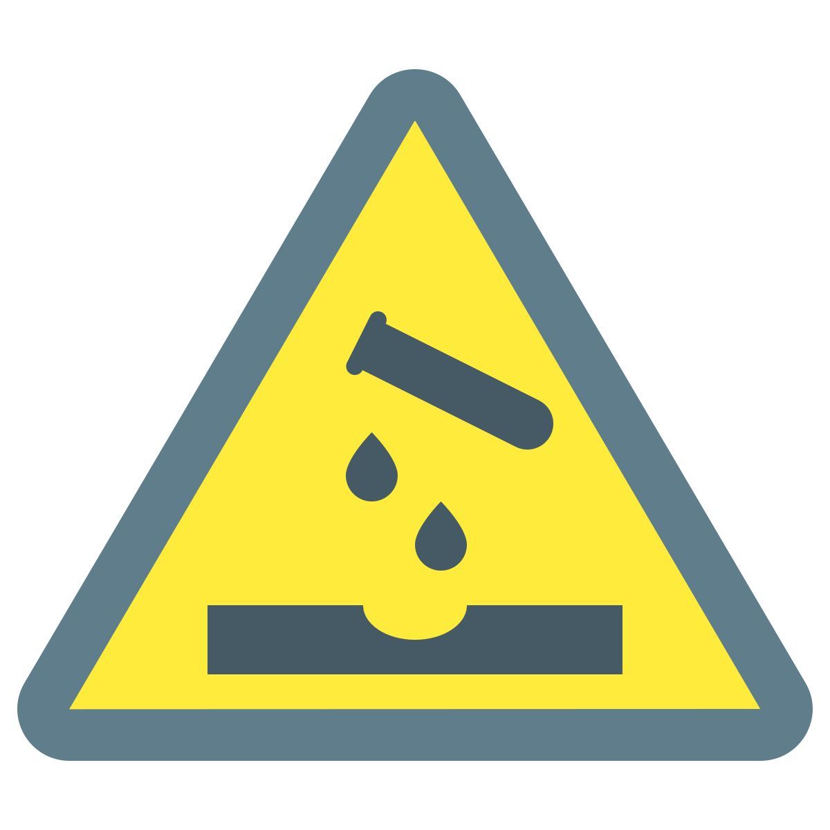color style ätzender stoff icon