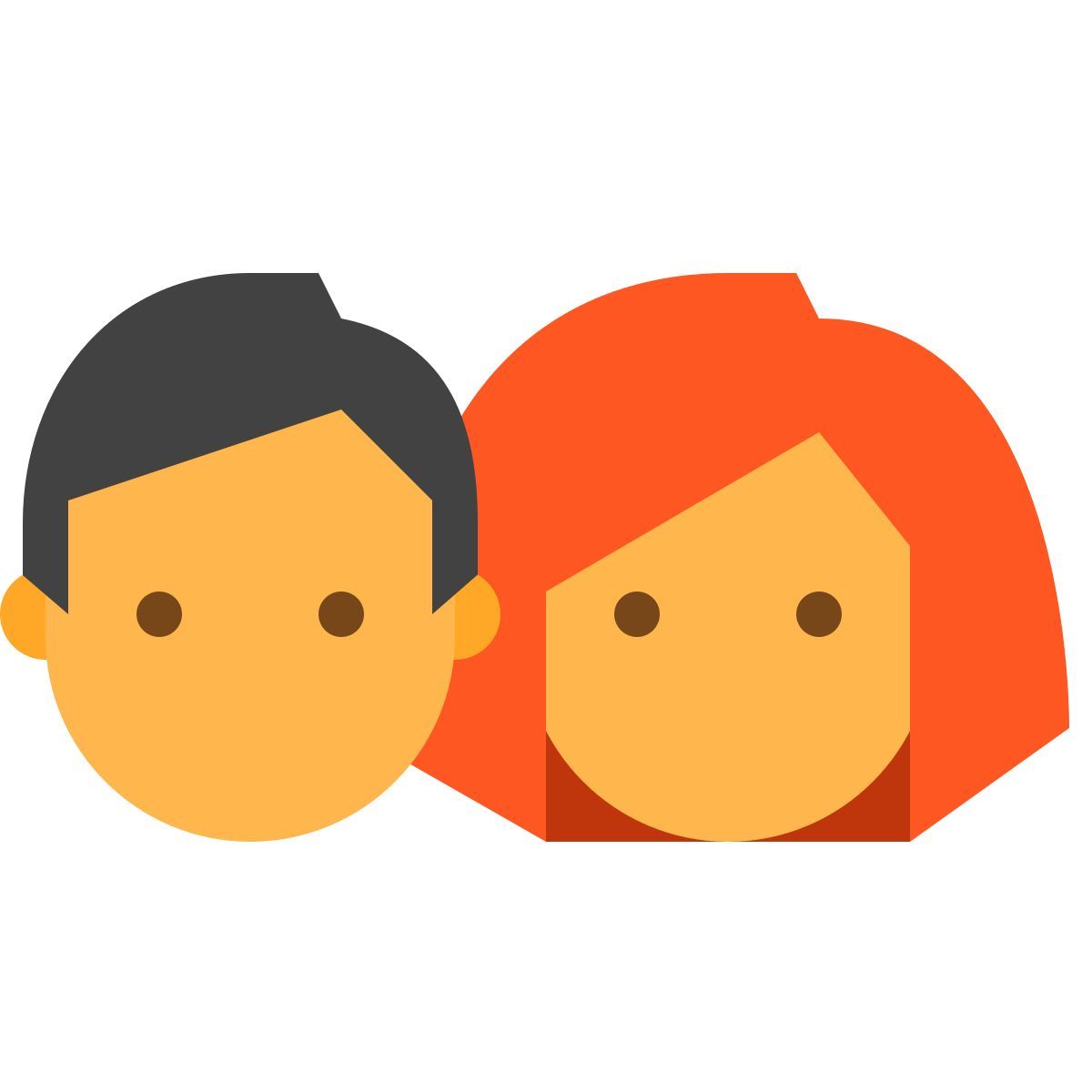 color style 커플 남성 여성 icon