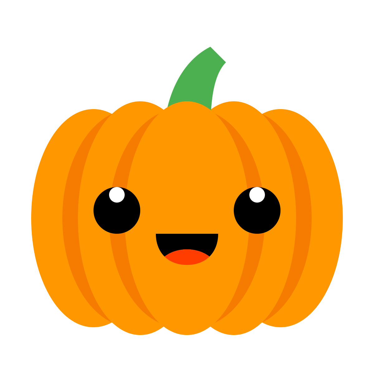 color style cute pumpkin icon