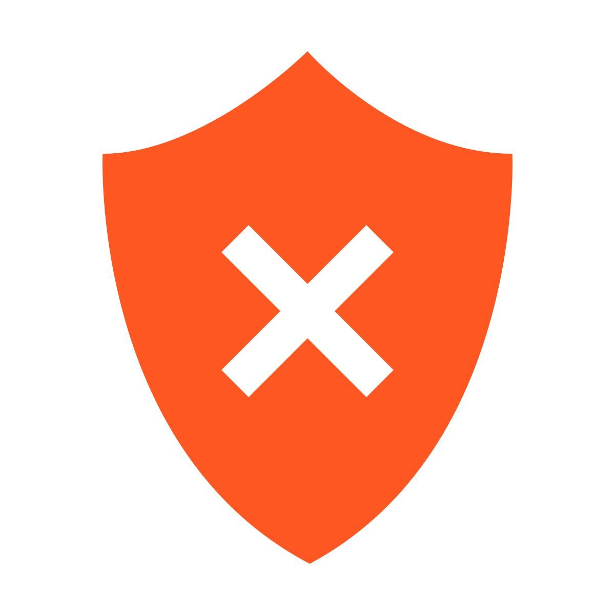 color style delete shield icon