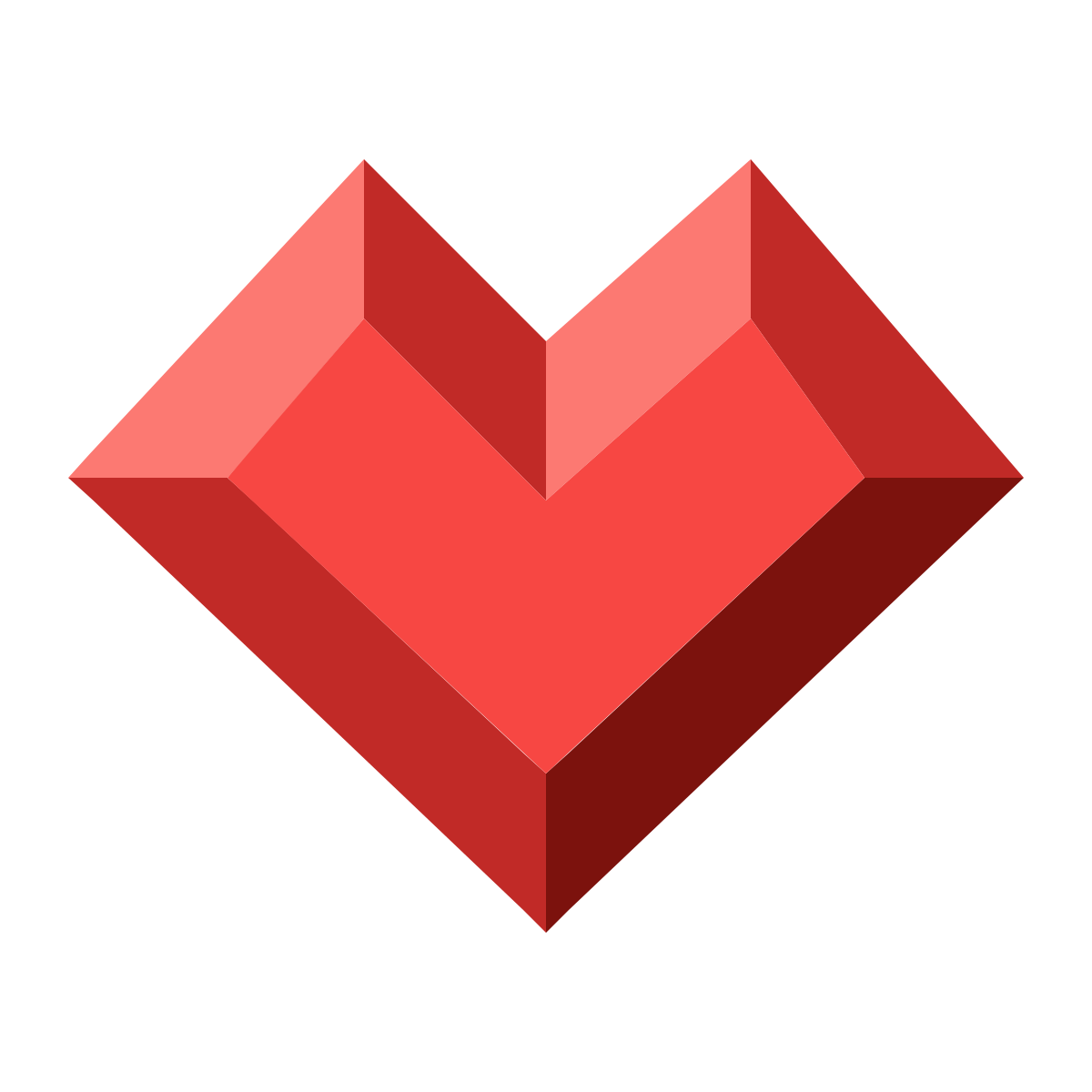 color style diamond heart  v2 icon