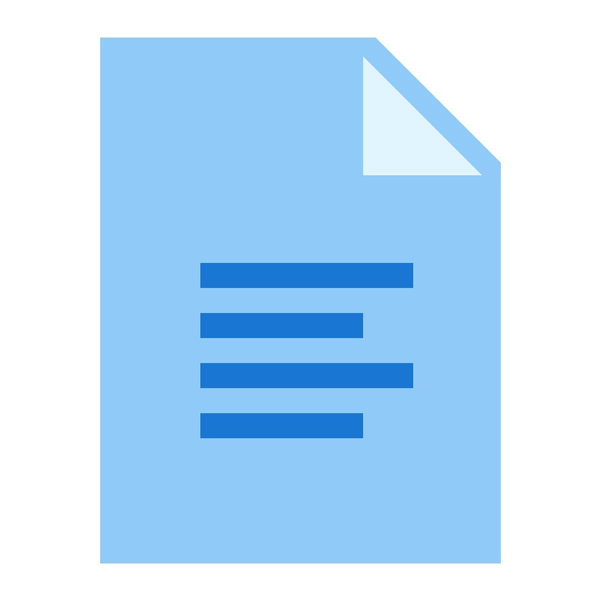 color style document icon
