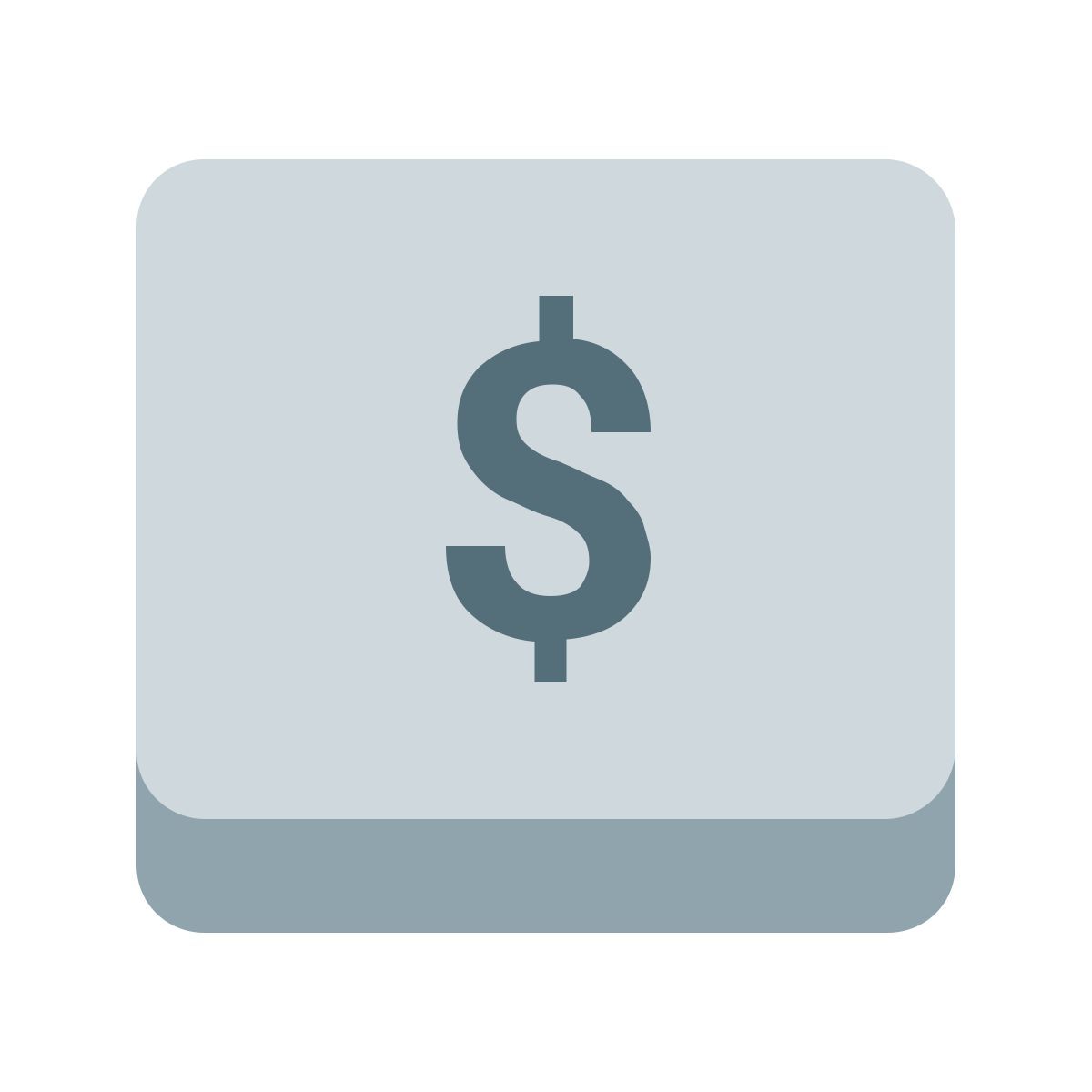 color style dollar key icon
