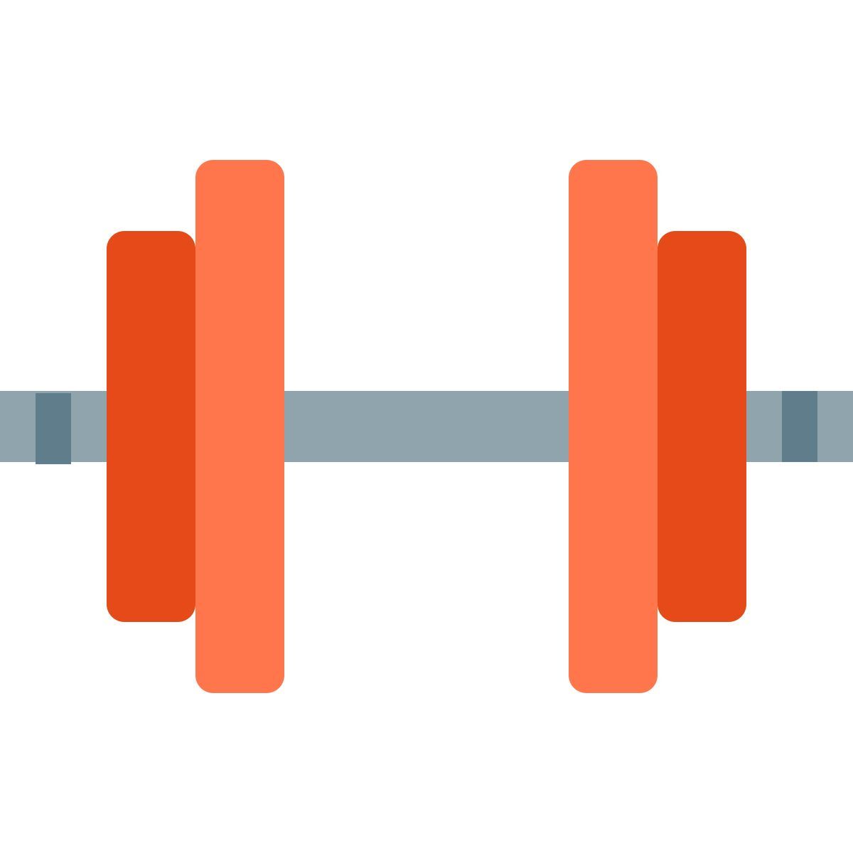 color style dumbbell icon