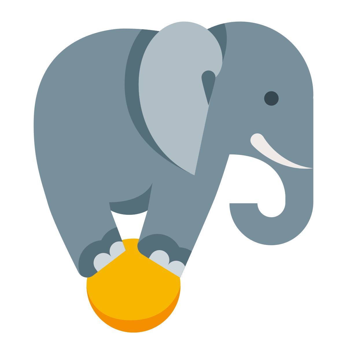 color style elefant zirkus icon