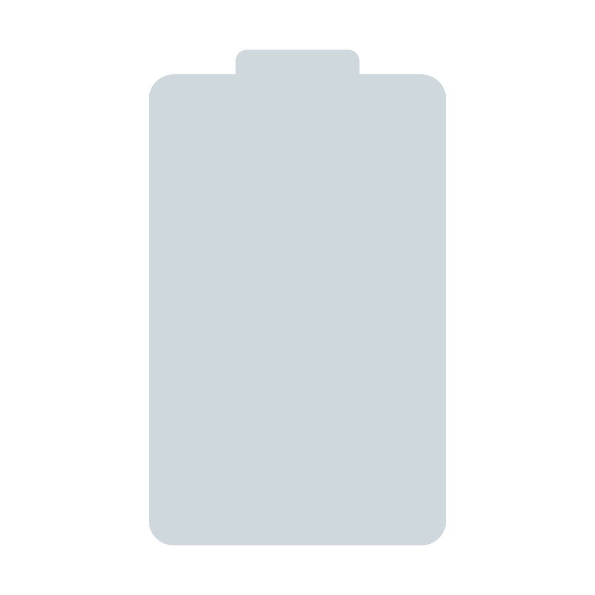 color style empty battery icon