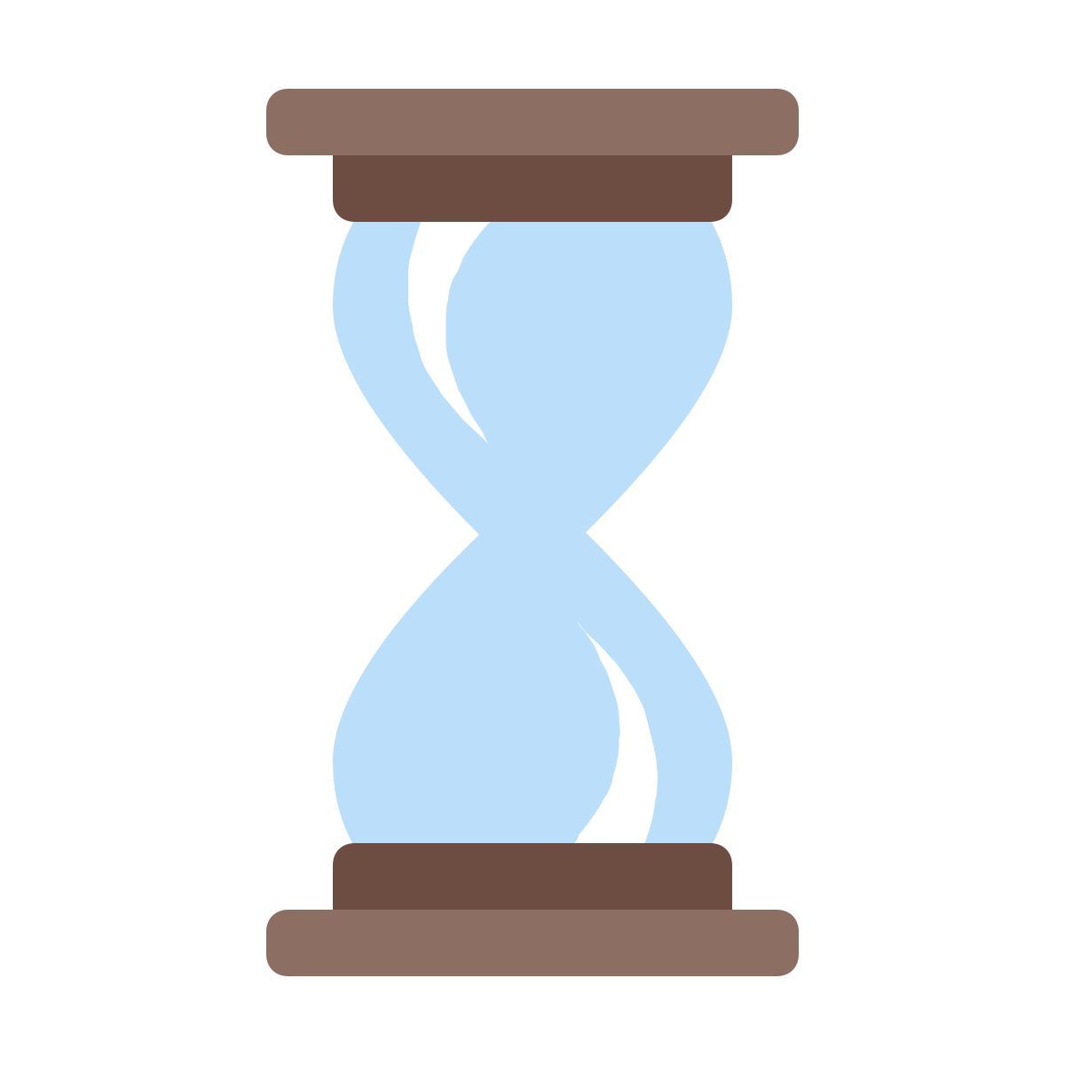 color style empty hourglass icon
