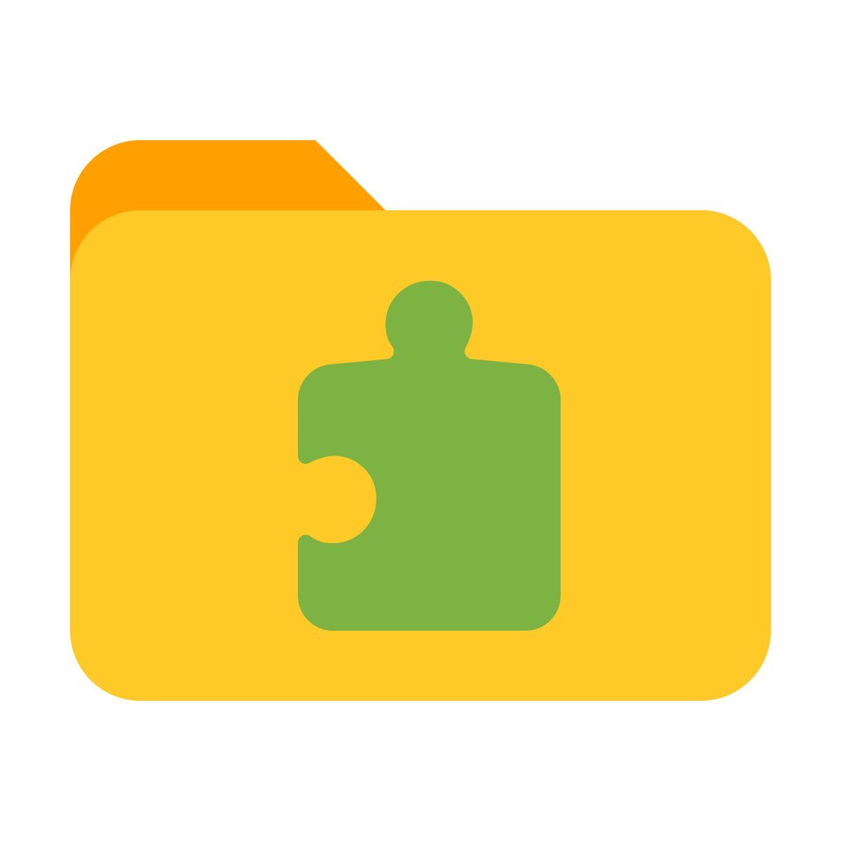 color style carpeta extensiones icon