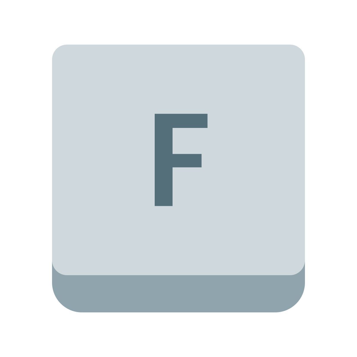 color style tasto f icon