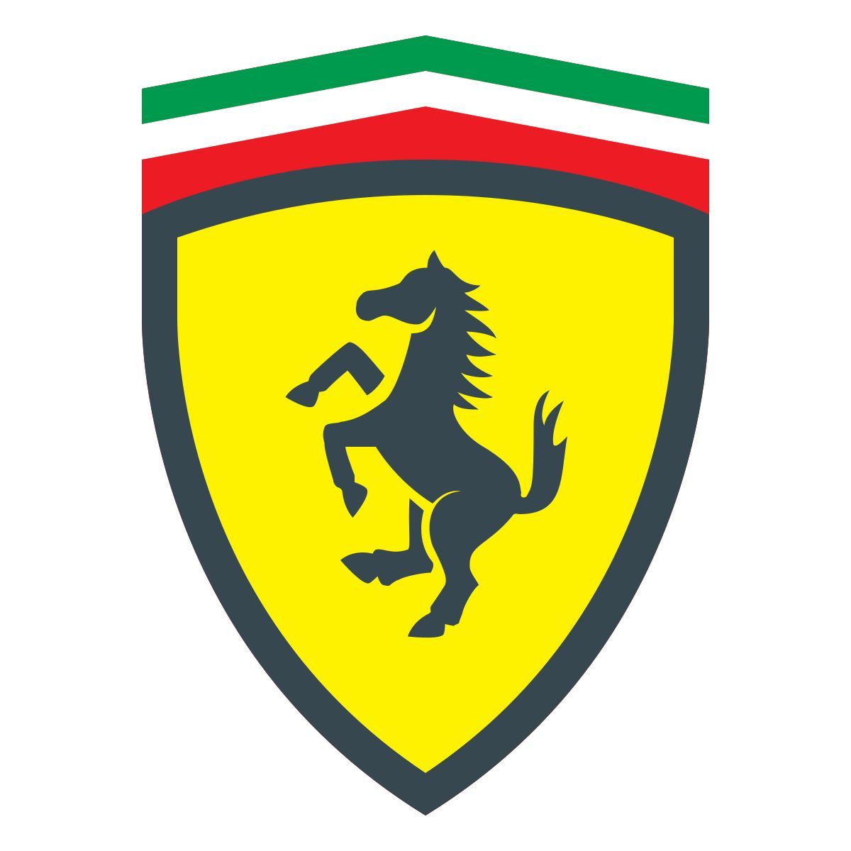 color style crachá da ferrari icon