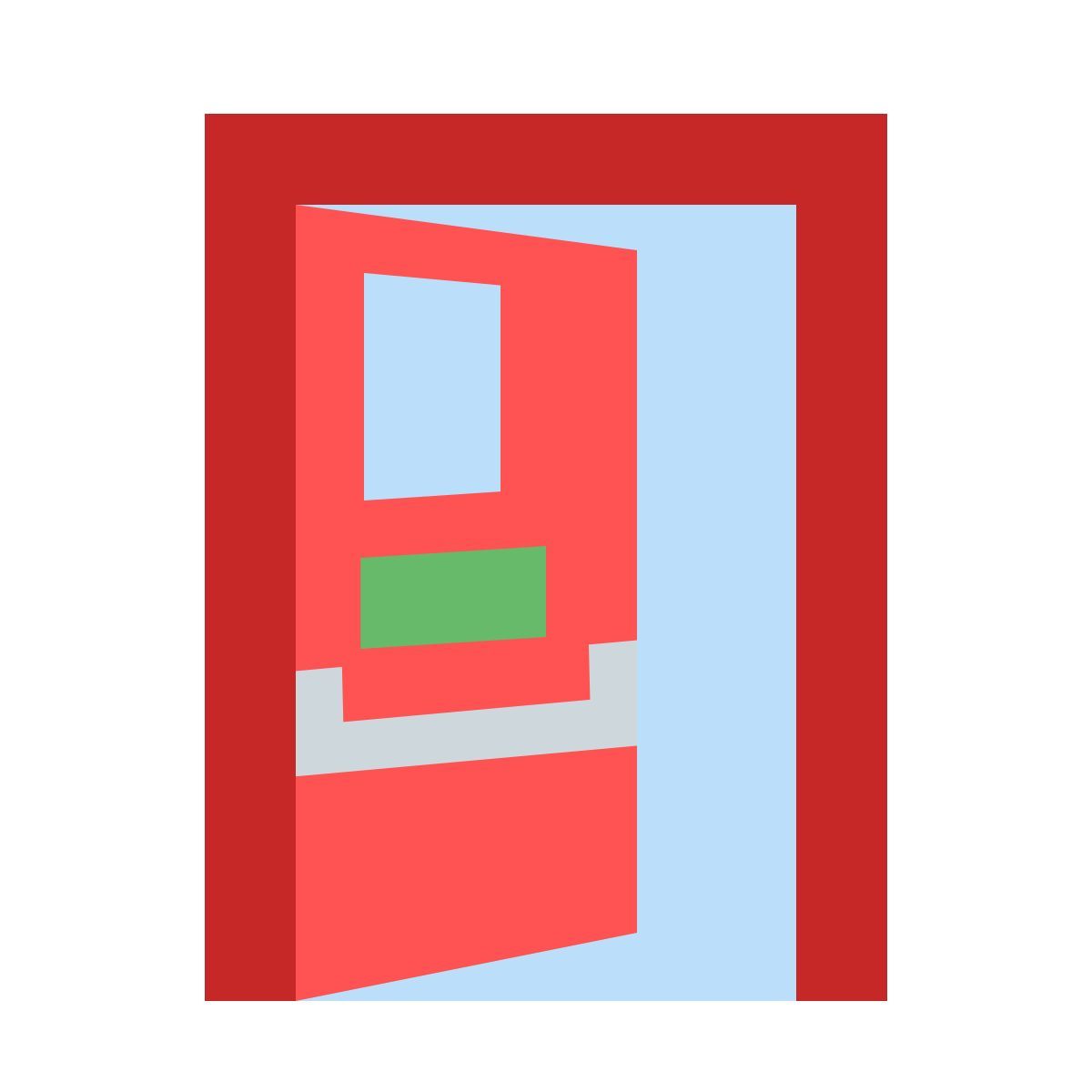 color style feuertür offen icon