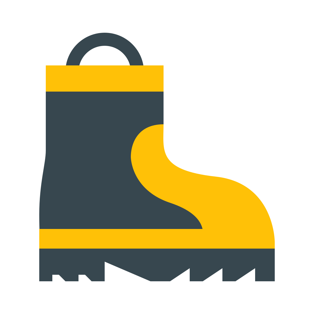 color style fireman boots icon