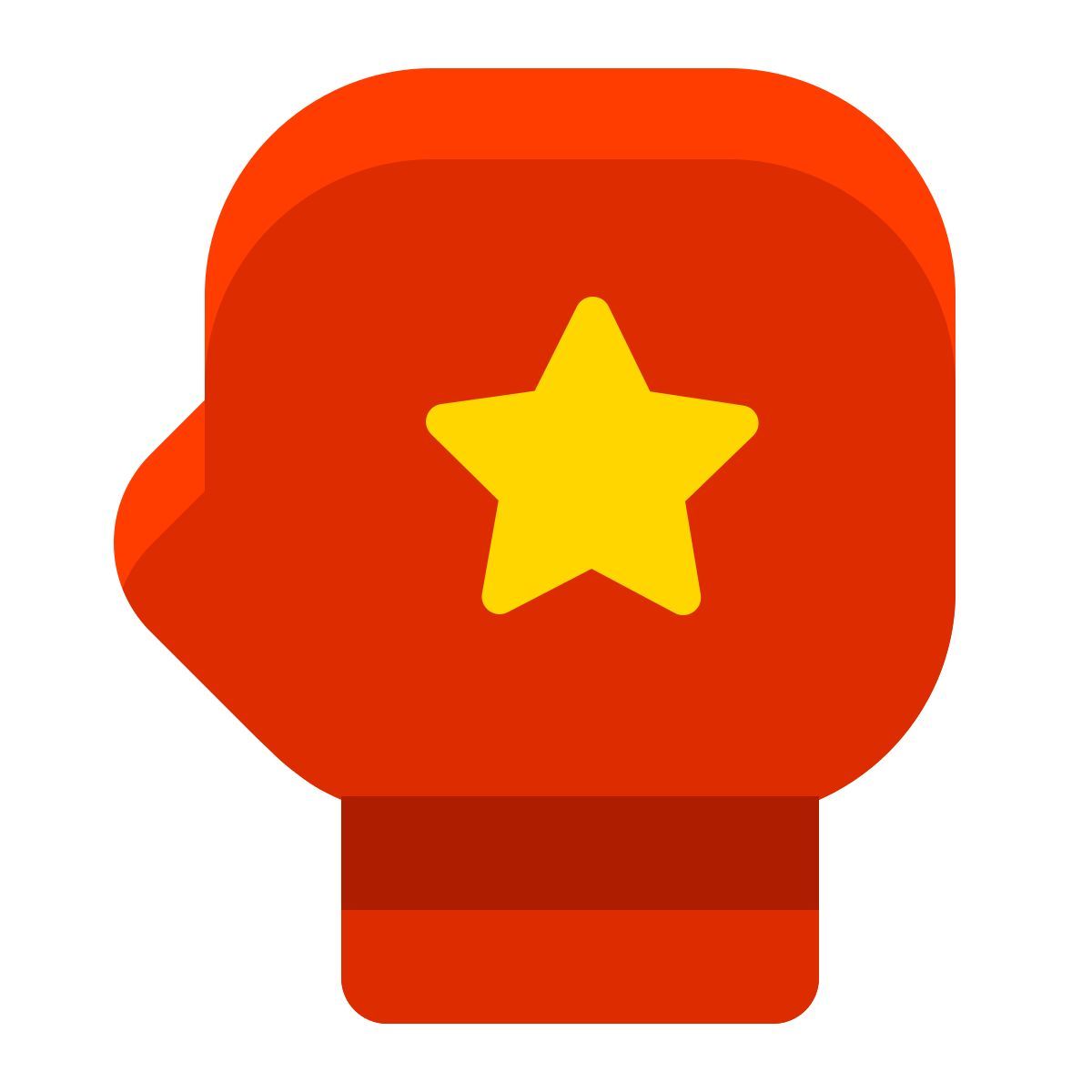 color style luva de boxe icon