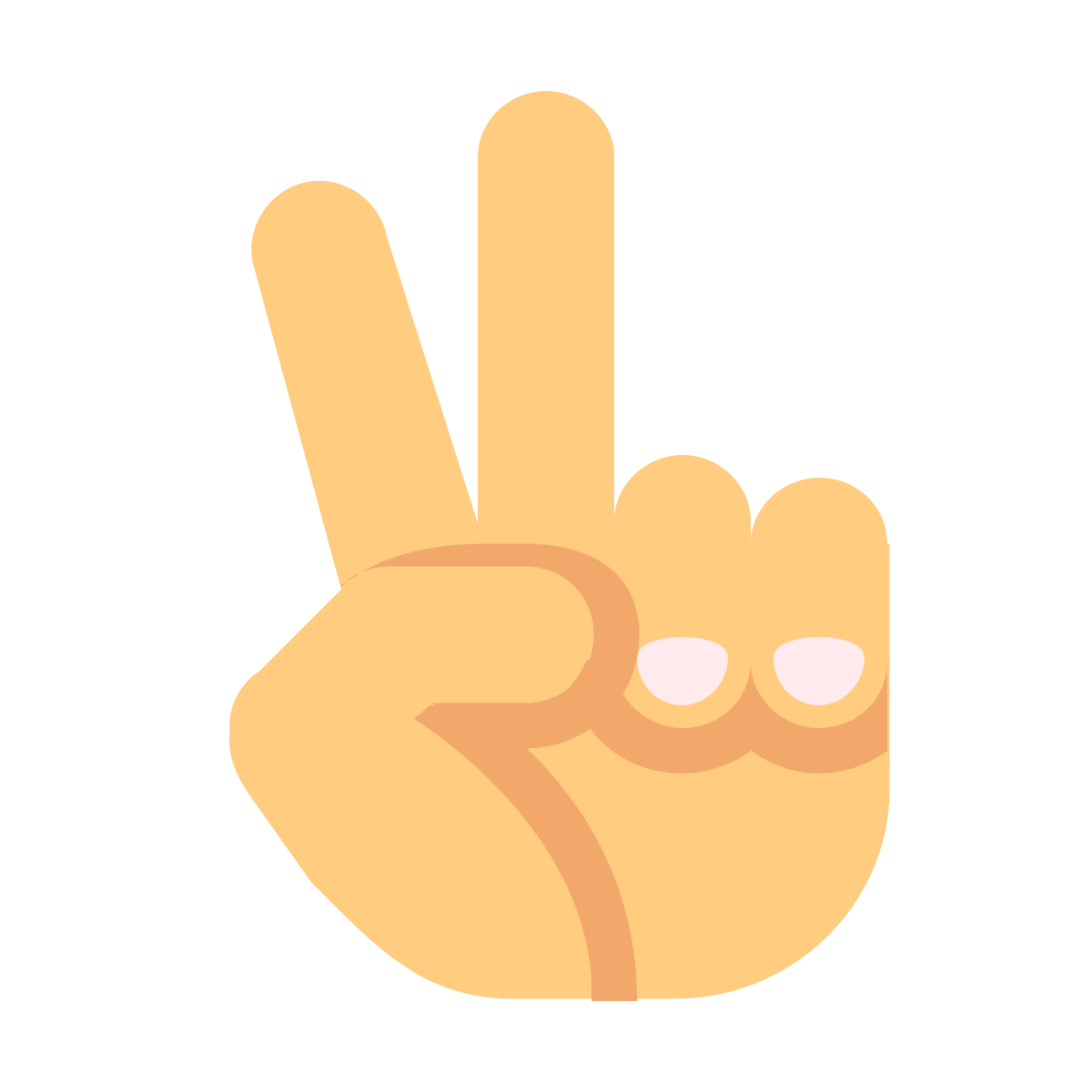 color style hand peace  v2 icon